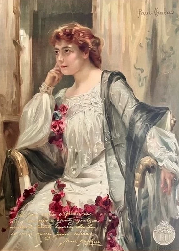 Paul Émile Chabas - Ritratto di Jane Hading, 1905